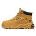 Men's British Style Thick-Sole Martin Boots – Rugged & Stylish High-Top Work Boots For Autumn & Winter, Anti-Slip Outdoor Casual Shoes_viptrois.com