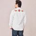 Men's Clothing Retro Slim Embroidered Shirt Cowboy Long Sleeve Shirt_viptrois.com