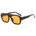 Men's Sunglasses New Style Personality Sunglasses Single Beam Large Frame Square Sunglasses Sunglasses Women Ins Same Style_viptrois.com