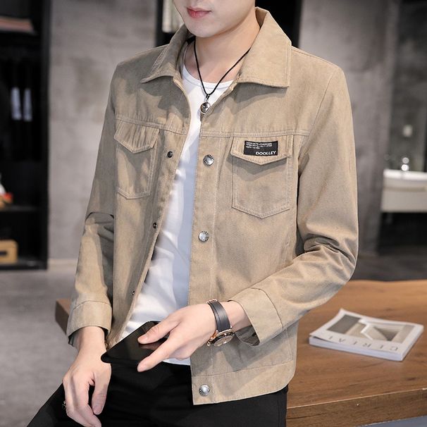 Men's Korean-Style Corduroy Jacket – Oversized Zip-Up Streetwear Coat With Hood (M-5XL) – Trendy Casual Blazer For Urban Fashion_viptrois.com