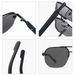 Men's Sunglasses Fashion Metal Half Frame Gradient Green UV Sunscreen Double Beam Large Frame_viptrois.com