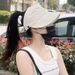 Peaked Cap Summer Ruth Can Hang The Same Mask Quick-drying Bulu Ponytail Sun Protection Hat Thin Semi-empty Top Sun Hat_viptrois.com