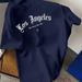 Cross-border Men's Los Angeles Pattern T-Shirt - Casual And Versatile Round Neck Suitable For Summer_viptrois.com