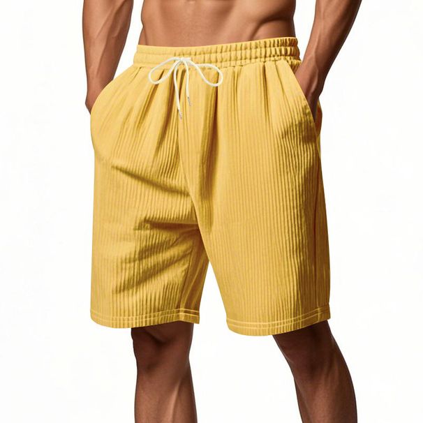 Men's Clothing Summer New Products Men's Casual Loose Corduroy Trend Beach Sports Shorts Beach Pants Men_viptrois.com