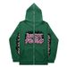 Hoodie Sweatshirt Gothic High Street Full Zipper Oversized Unisex Streetwear Y2 Jacket_viptrois.com