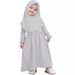 Kids’Clothing Girls Spring And Autumn Style Solid Color Long Sleeve Dress Long Skirt + Headscarf Two Piece Children's Clothing Skirt Ins_viptrois.com