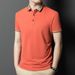 Men's Middle-aged Stretch Non-pilling Summer Loose Short Sleeve Non-iron Slim Fit Turn-down Collar Polo Shirt High_viptrois.com
