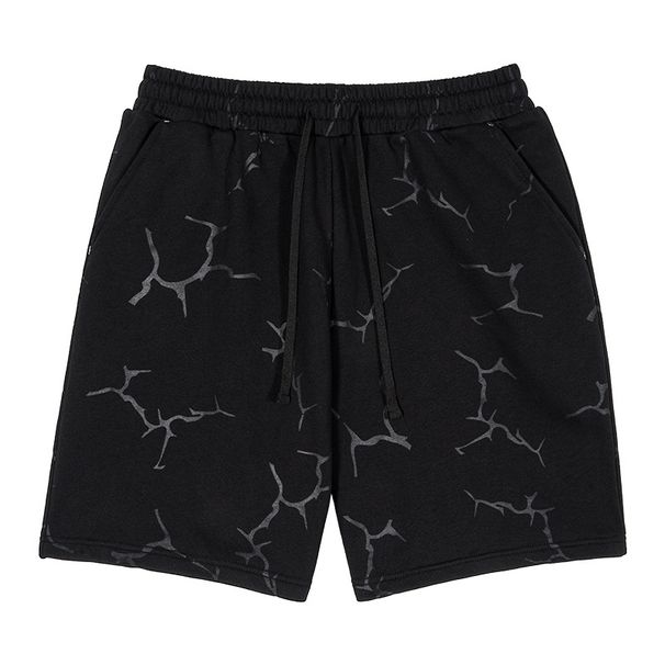ETAI Men's Wear | Trendy New Full Print Lightning Pattern High Quality Loose Casual Drawstring Printed Shorts_viptrois.com