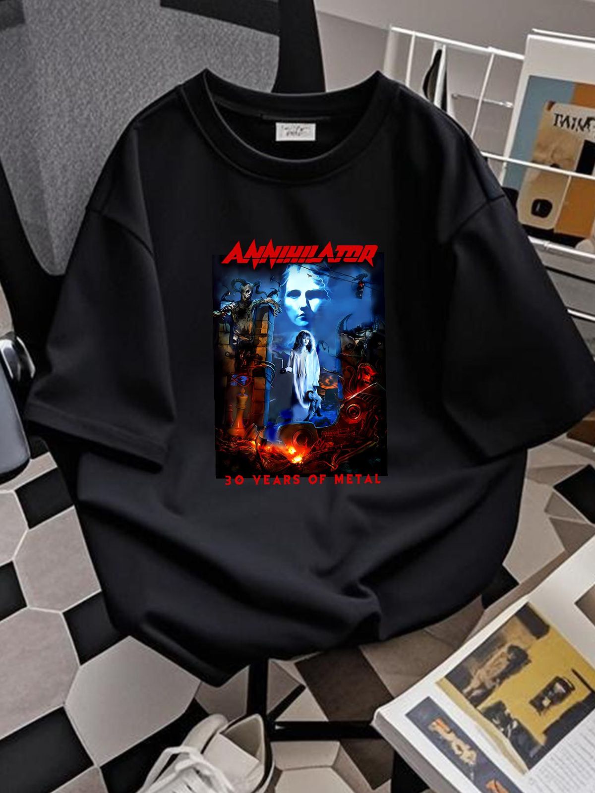 Popular Annihilator 30 YEARS OF METAL T Shirt Size S 234XL FN829 Stretched Comfortable Fashion Homme Streetwear Top For Everyday Wear Unisex_viptrois.com