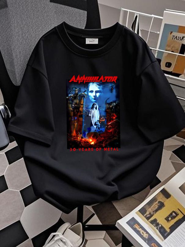 Popular Annihilator 30 YEARS OF METAL T Shirt Size S 234XL FN829 Stretched Comfortable Fashion Homme Streetwear Top For Everyday Wear Unisex_viptrois.com