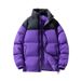 Men's Clothing New Winter Stand Collar Cotton Coat For Men And Women, Same Style, Trendy Brand, Loose Plus Velvet Bread Cotton Coat, Couple Jacket_viptrois.com