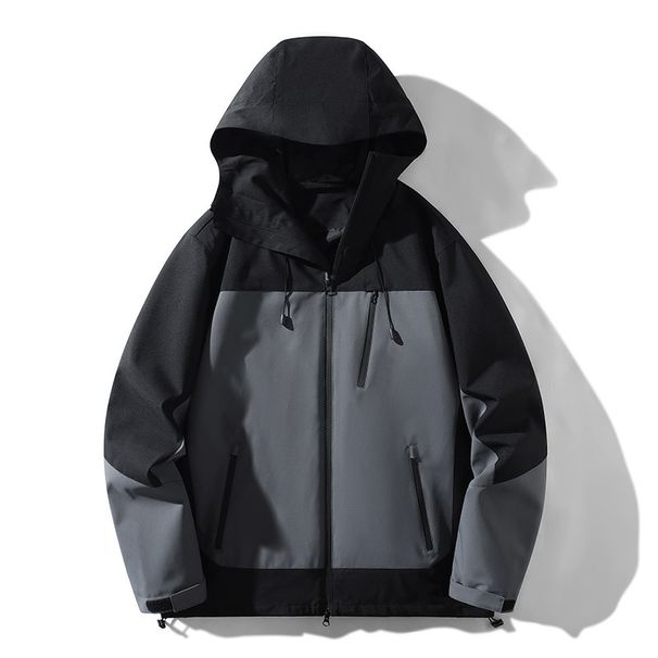 Unisex Waterproof Windbreaker Jacket – Hooded Outdoor Sports Coat With Breathable Polyester Shell (S-4XL)_viptrois.com