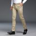 Premium Men's Dress Pants For Business & Casual Wear - Wrinkle-Free, Anti-Crease, Straight Fit Trousers In Classic Black_viptrois.com
