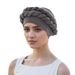 New Baotou Hat Braid Hat Messy Linen Wrinkled Braid Muslim Hat_viptrois.com