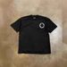 250g Heavyweight Pure Cotton American Retro Unisex Short Sleeve T-Shirt English Circle Print Casual Loose Fit for Couples_viptrois.com