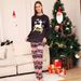 Christmas Letter Snowflake Fawn Christmas Family dress printed homewear pajamas_viptrois.com