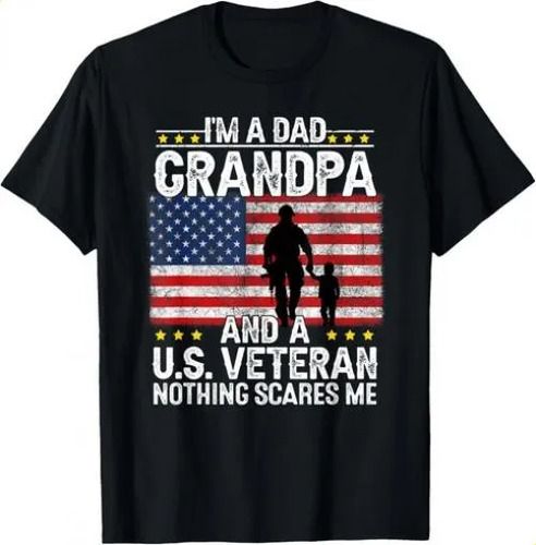 T-shirtt-shirtmens I_m Dad And 2026 A Veteran Grandpa F_viptrois.com