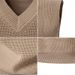 Men's Slim Fit V-Neck Sweater Vest, Solid Color Knit Sleeveless Pullover For Casual Layering Vests & Waistcoats_viptrois.com