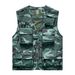 Breathable Mesh Fishing Vest With Multiple Pockets, Quick-Dry Photographer Workwear, Oversized Men's Utility Vest For Outdoor Activities_viptrois.com