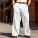 Men's Cross Border Wide Leg Pants Casual Front Pocket Straight Everyday Street Suit Pants_viptrois.com