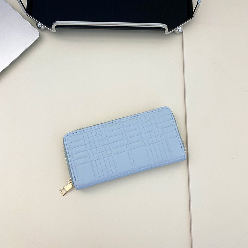 Women’s Bags Summer New Long Zipper Wallet With Multiple Card Slots And Large Capacity Wallet With Personalized Embossed Coin Purse Storage Bag_viptrois.com