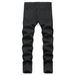 Men's Stretch Skinny Jeans Comfortable Slim Fit Denim Pants For Casual Wear Light Blue Wash_viptrois.com
