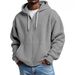 Cross-Border European And American New Heavyweight Long-Sleeve Hooded Jacket Men, Solid Color Loose Trendy Men's_viptrois.com