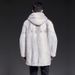 Men's Clothing Men's Mink Coat Hooded Velvet Mink Mid Length Fur Coat Casual Warm Fur European And American Large Size_viptrois.com