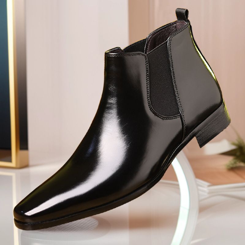 Men's Chelsea Boots Pointed Shoes Men's Shoes Short Boots Vintage Martin Boots Men's_viptrois.com
