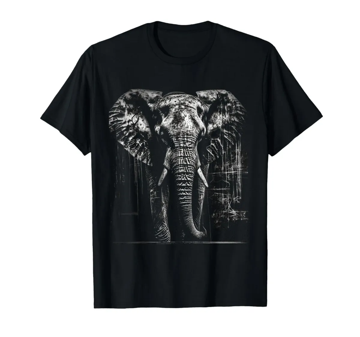 Elephant Animal Africa Art Drawing Elephant T-Shirt Mens Womens Tees Top_viptrois.com