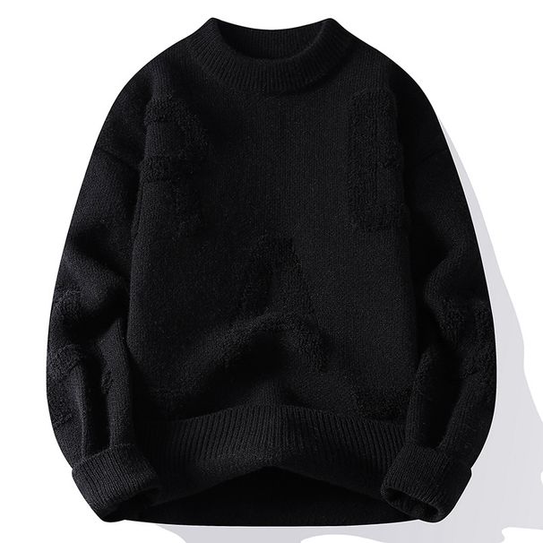 Men's Clothing Knitwear Sweaters Soft Ribbed Knit Sweater Women's Long Sleeve Pullover Oversized Casual Crewneck Jumper Cozy Winter Fall Fashion_viptrois.com