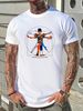 20th Century Vitruvian Man T-shirt Size Large Art Colab Versatile Graphic Designer Clothes Fashion Stylish Breathable Streetwear Unisex Stretched_viptrois.com