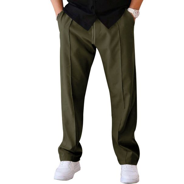 Men's Clothing New Men's Spring/Summer Loose Straight Sports Casual American Oversize Long Leg Pants_viptrois.com