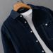 Autumn Simple Denim Versatile Men's Long Sleeved Shirt Casual Loose Men's Retro Youth Shirt_viptrois.com