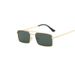 Double Beam Square Metal Sunglasses Trendy All Match Personality Sunglasses For Men And Women_viptrois.com