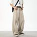 Men's Clothing Three Dimensional Pleated Design Casual Pants Drape All Match Trousers Retro Loose Side Split Trousers_viptrois.com