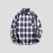 2025 Spring New Shirt Men's Korean Trend Loose Lapel Long Sleeve Cotton Shirt Couple Jacket_viptrois.com