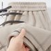 Men's Clothing Summer Light Luxury Double Sided Twill Knitted Sports Five Point Casual Sweatpants Drawstring Loose Shorts_viptrois.com