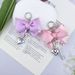 Girly Bow Keychain Niche High End Diamond Bag Pendant Car Keychain Pendant_viptrois.com