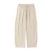 Men's Clothing Textured Silhouette Casual Pants Men's Spring And Summer New Loose Drape Slightly Tapered Bloomers Split Design Trendy Brand Trousers_viptrois.com