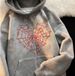 Colorful Spider Web Street Hip Hop Gothic Y2K Black Zipper Hoodie Harajuku Jacket Sweatshirt For Women_viptrois.com