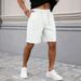 Men's Casual Stretch Denim Jeans Solid Color Five Point Shorts Loose Fit Summer New_viptrois.com