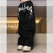 Unisex Fleece Jogger Pants With Letter Print, Straight Leg Design, Casual Sportswear Available In Multiple Colors And Sizes_viptrois.com