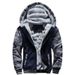 Winter Camouflage Sweater Men's Casual Sports Cardigan Sweater Jacket Fleece Thickened Thermal Sweater_viptrois.com