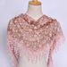 Spring And Autumn Floral Lace Korean Edition Triangle Headcloth Classic Breathable Hollow Solid Color Scarf_viptrois.com