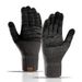 Knitted gloves Large size men's Autumn/Winter fleece offset touch screen Saver warm gloves_viptrois.com