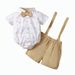 Mother&Kids Boy baby gentleman triangle suit summer boy dress children's dress_viptrois.com