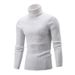 Loom 2024 New Multi-color Knitted Autumn Winter European And American Style High-neck Cable Knit Base Shirt Men's Fashion_viptrois.com