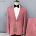 Men's Clothing Light Mature Style New Version Of Men's Suit Formal Casual Two Piece Suit High End Suit Banquet Suit Men_viptrois.com