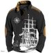 Loom Loom 2023 Cross-border European And American Ethnic Style 3D Printed Half-zip Men's Sweatshirt_viptrois.com
